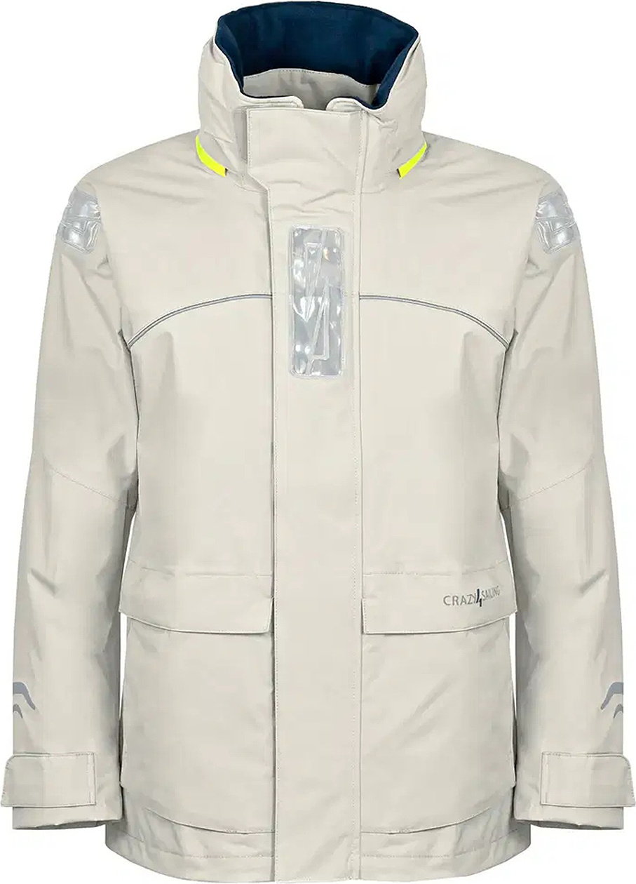Damen Bergen II Offshore Segeljacke, Silber glänzend, M