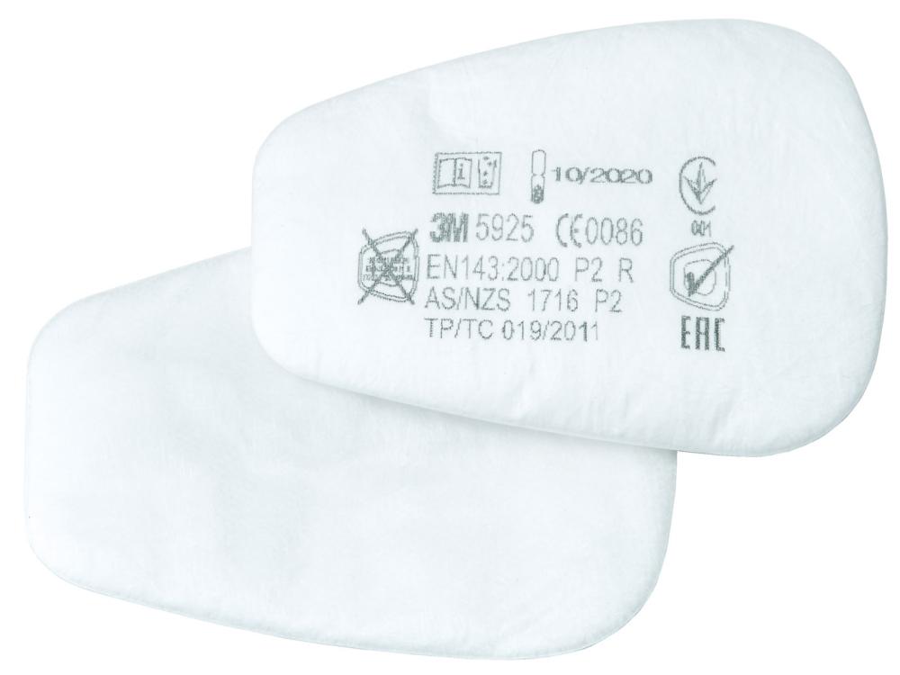 Partikel-Einlegefilter 3M 5925 P2R Masken Serie 6000, 7000, 7500
