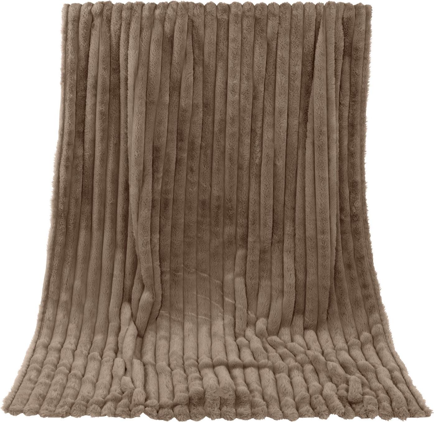 Eskadron Platinum Sofadecke, Couchdecke " COSY " , smoky taupe Es25_Plat_67