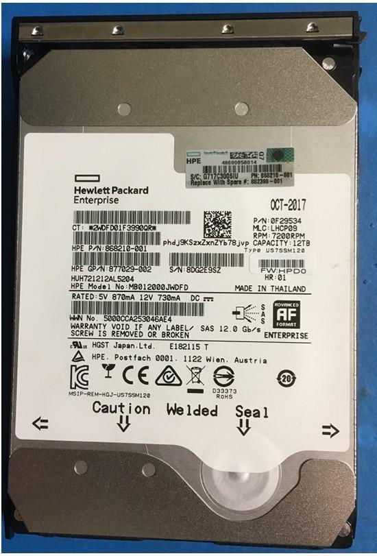 HPE DRV LFF - Festplatte - 881781-S21 - Festplatte - 12.000 GB