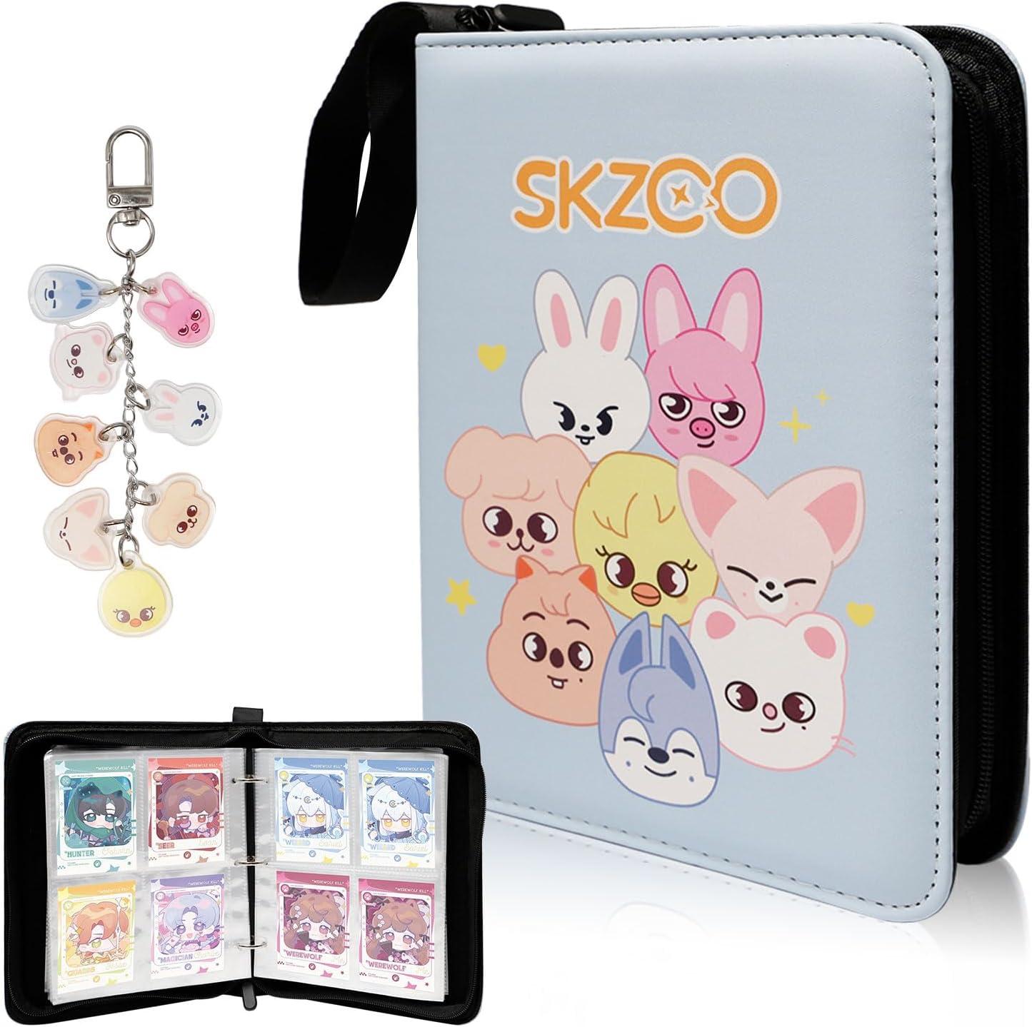 Unbranded Kpop Photocard Binder Stray Kids und Schlüsselanhänger Skzoo Kpop Merch Photocard Holder Book Stray Kids Sammelkarten SKZ Album 400 Taschen Geschenke