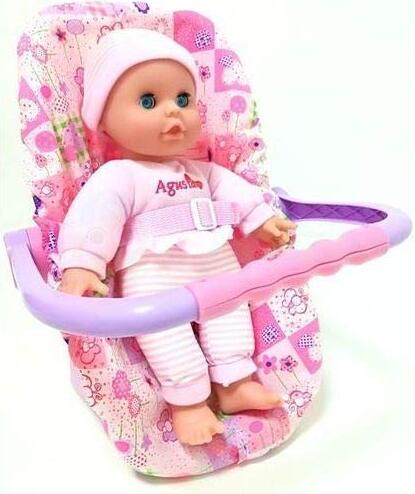 Dromader Agusia Babypuppe 29cm Babyschale NEW-29703