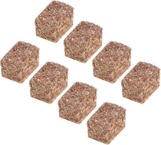 OEM Miniatur-Herbstszene für Tischgarten - 8 Stück Mini-Haufen Deko - Mini-Haufen-Schaf Szene - Garten- und Tischdekoration (Vierkant) 2026