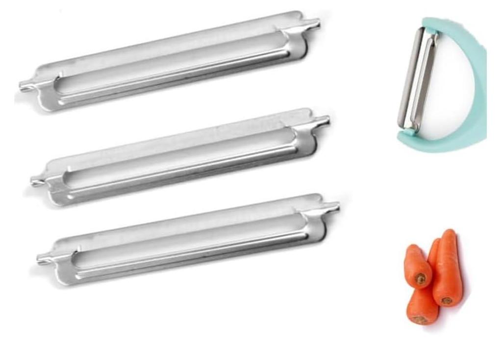 4 Stück Ersatzklingen Für Sparschäler – Scharfe Edelstahl Gemüseschäler Klingen Für Kartoffeln, Obst & Gemüse