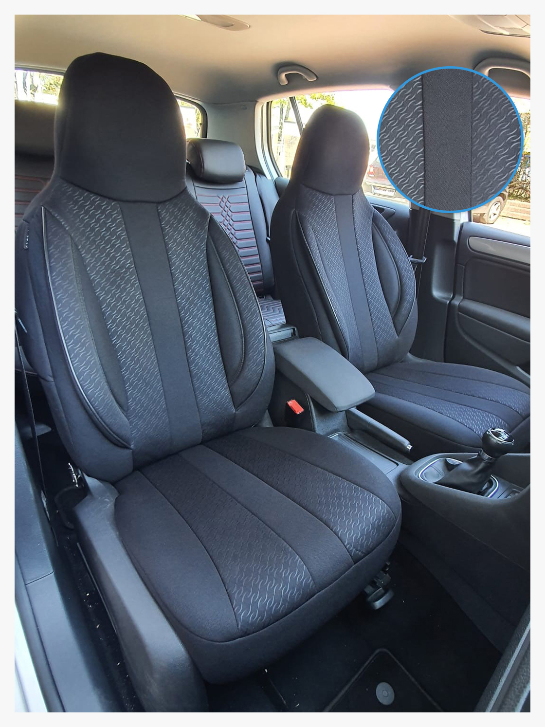 Renault Twingo mit Piloten Sitze ab Bj 2014 MAß Schonbezüge Sitzbezüge 1+1 P104 