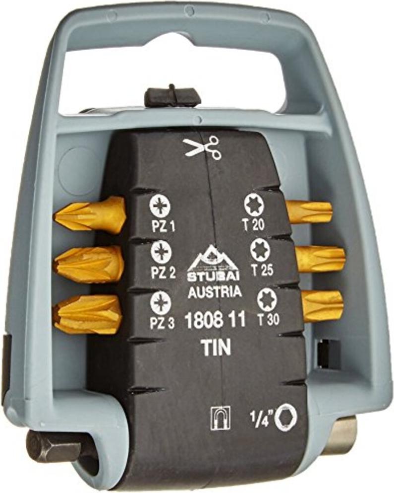 STUBAI Bit-Clip-Satz, grau, TIN, PZ, TX 7-tlg Stubai-180811