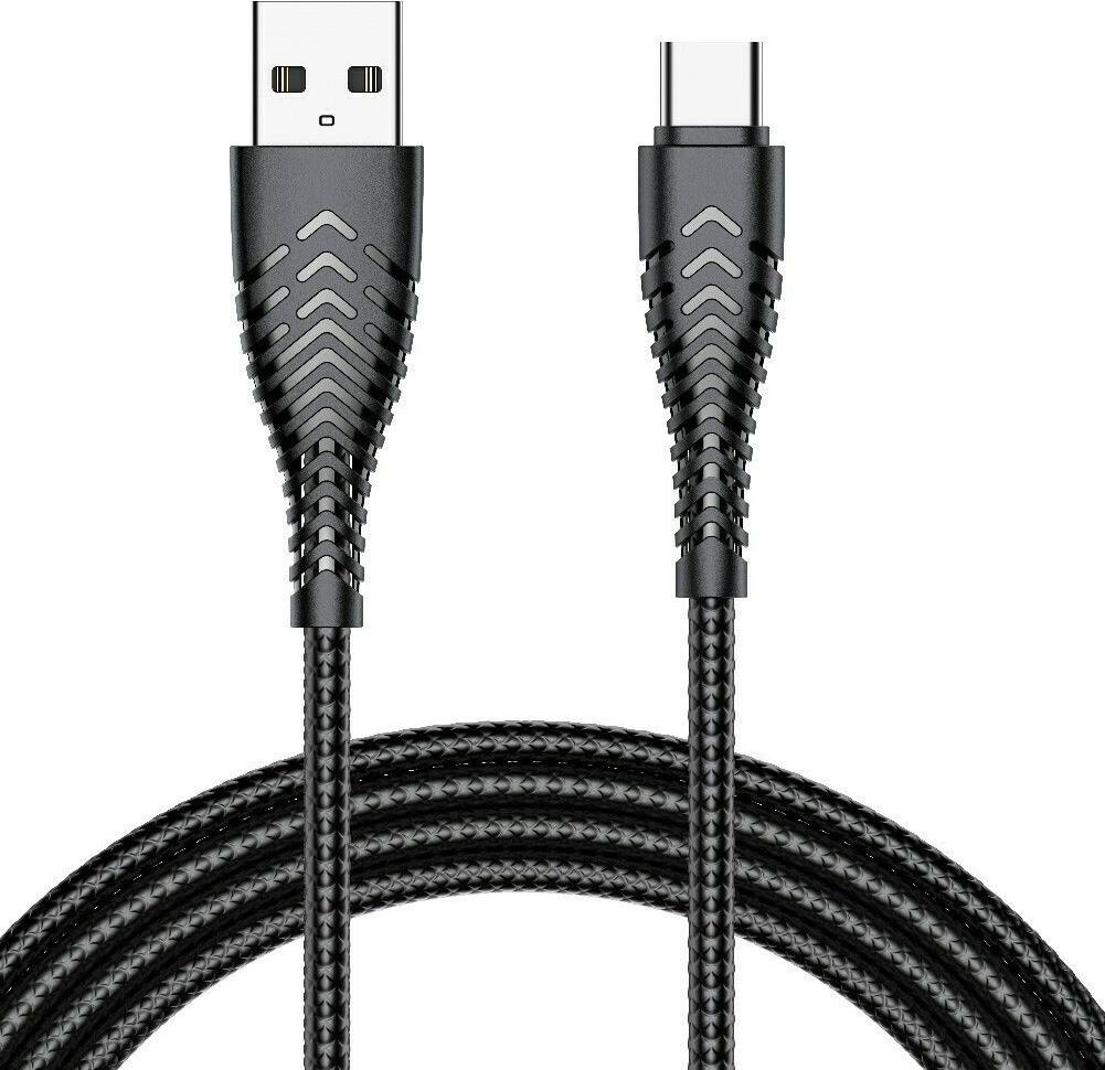 VEGER VG-V104, 1,2 m, USB C, USB C, USB 2.0, Čierna