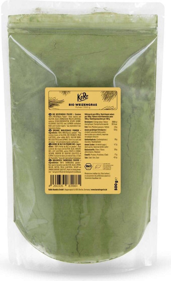 KoRo | Weizengras Pulver 500 g WEIGR_001