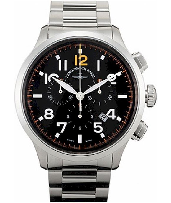 Zeno-Watch - Náramkové hodinky - Pánske - Retro Tre Pilot Chrono - 6302-5030Q-a15M