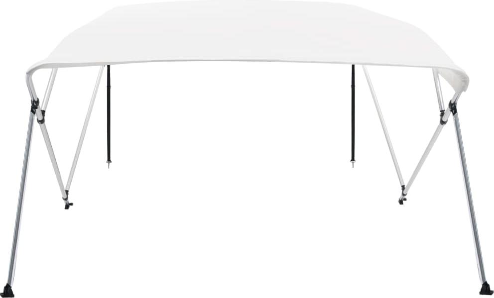 vidaXL 4-Bow Bimini Top Weiß 243x180x137 cm