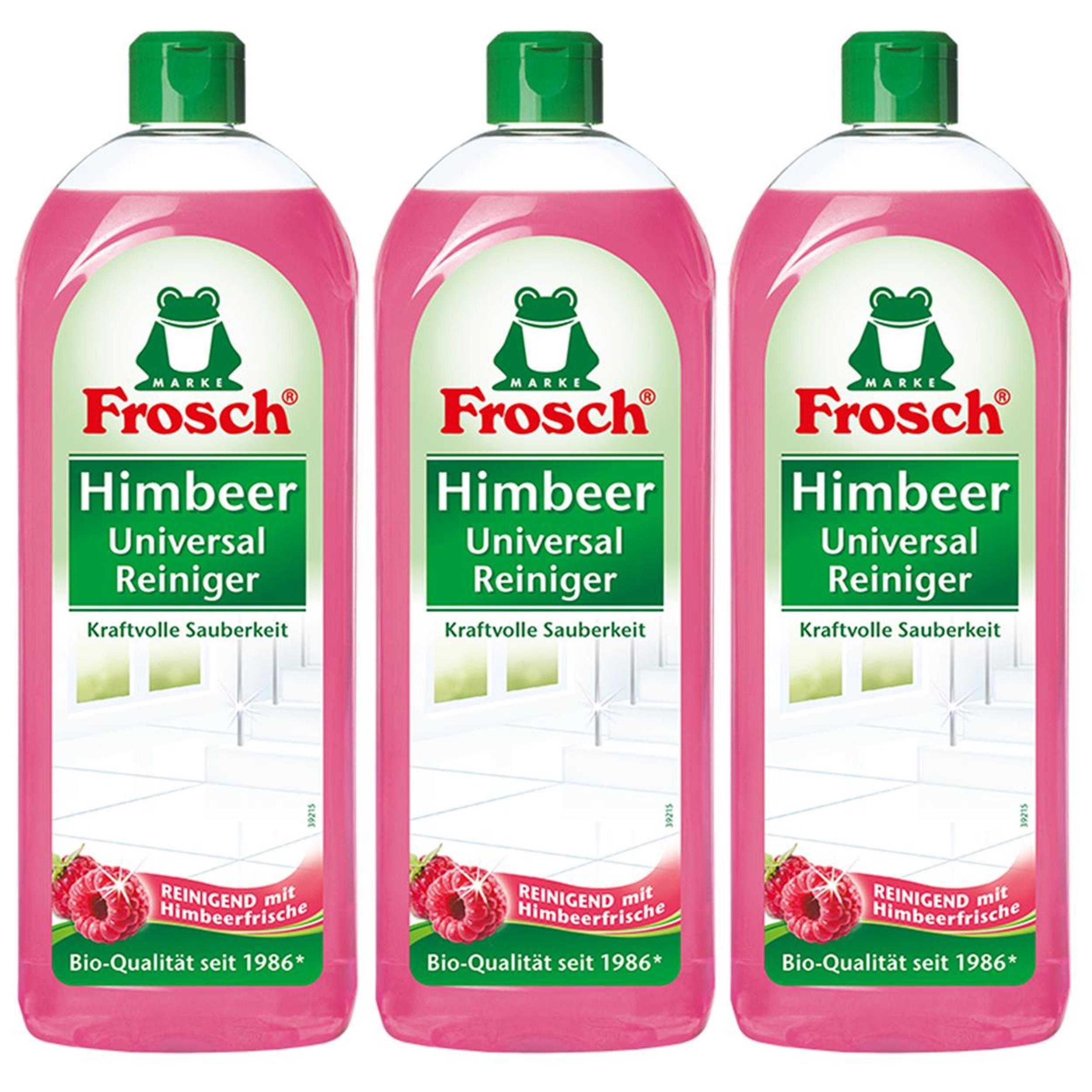 Erdal Frosch Himbeer Universal-Reiniger 750 ml - Kraftvolle Sauberkeit (3er Pack)