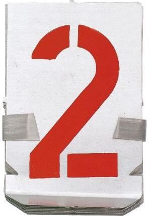 Dönges Signierschablonensatz, 0-9, 10 tlg., Schriftgröße 60 mm Q5465