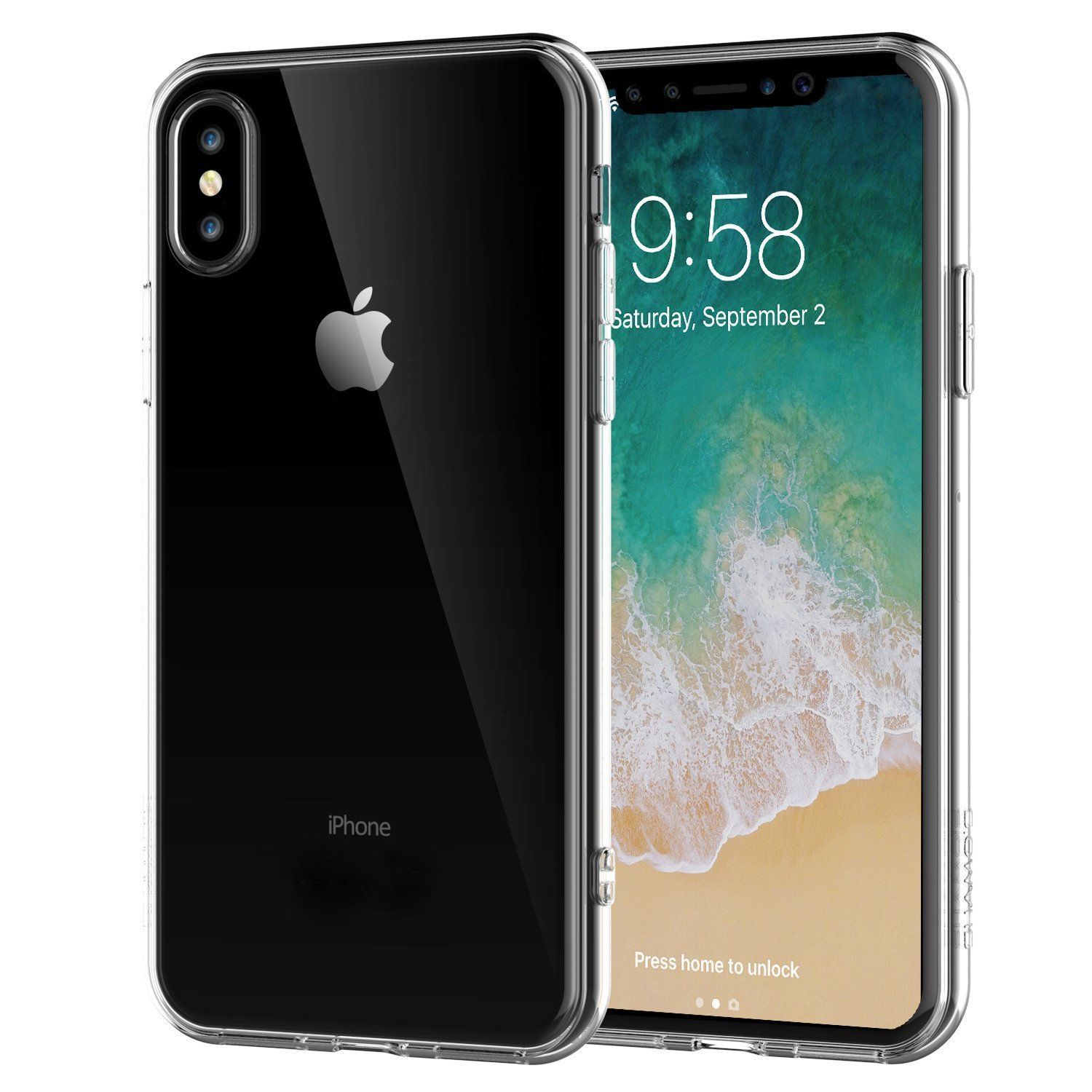 Puzdro na mobilný telefón ochrana displeja sklenená fólia 9H ochrana fotoaparátu nárazník kryt puzdro , Pre mobil: Apple iPhone XS Max, Farba: Transparent