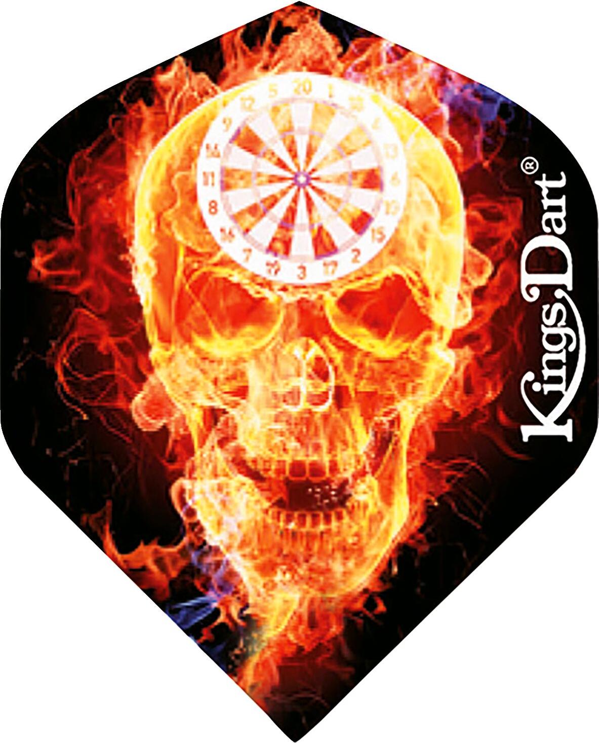 Kings Dart® Kings Dart Dart Flights "HD 100", Burning Skull