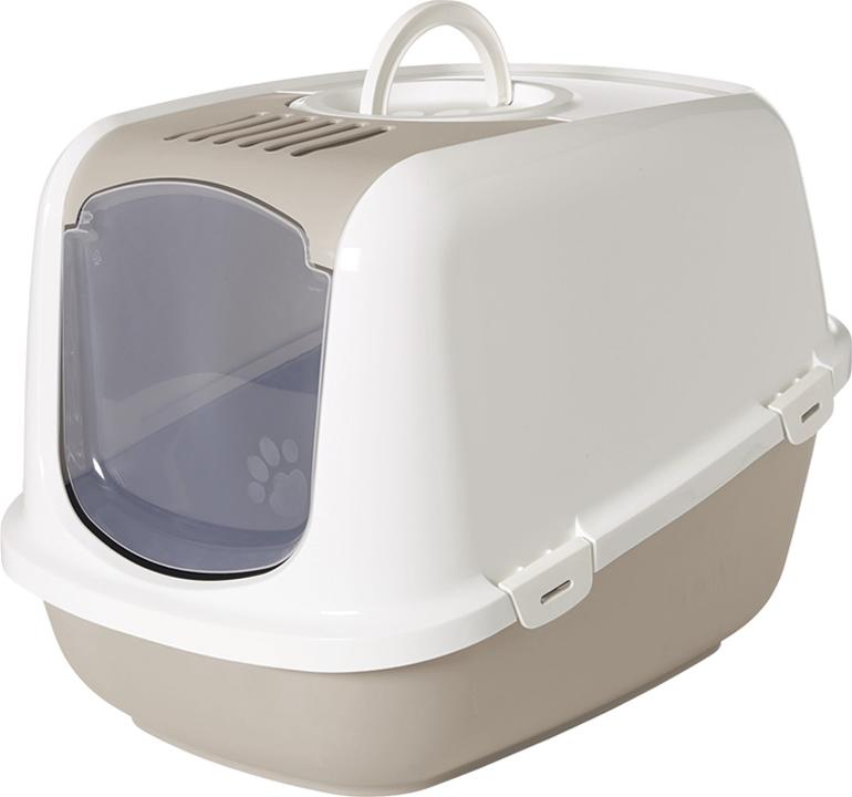 Savic Gizmo Medium Happy Planet - Kattenbak - Mokka Graniet Grijs - Bak - Pets Place