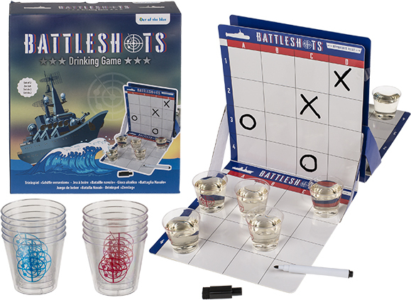 Trinkspiel Fische Angeln | Inkl. 6 Schnapsgläsern & 24 Fischen