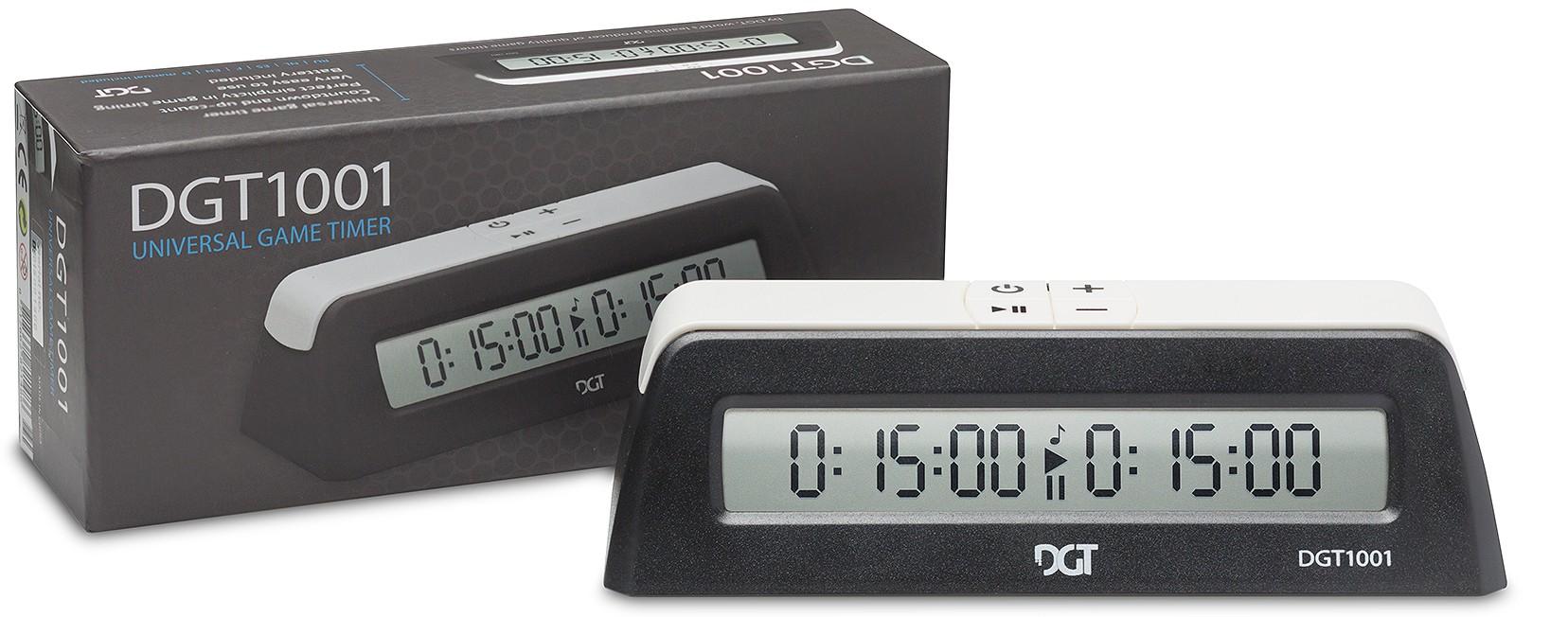 Schachuhr – Spiel-Timer – DGT 1001 – Schwarz/Weiß 76049