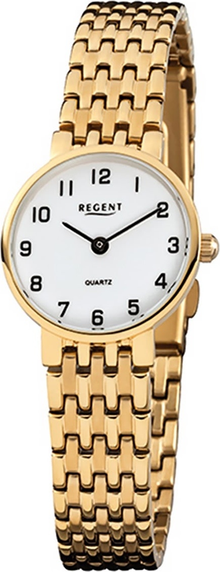 Regent oceľové dámske hodinky F-716 quartz náramok zlaté D2URF716