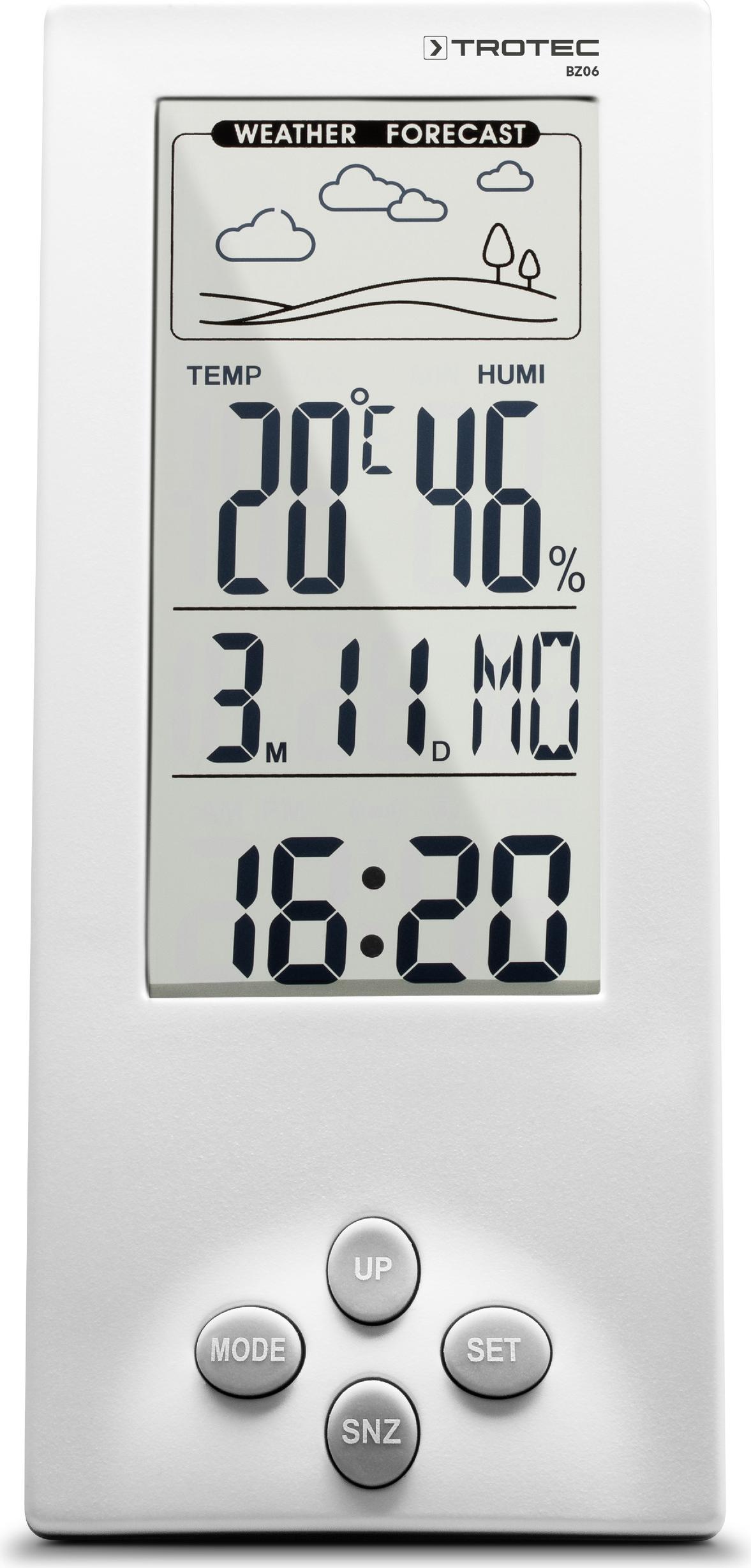 Trotec Thermohygrometer BZ06 mit Wettertrend-Anzeige,