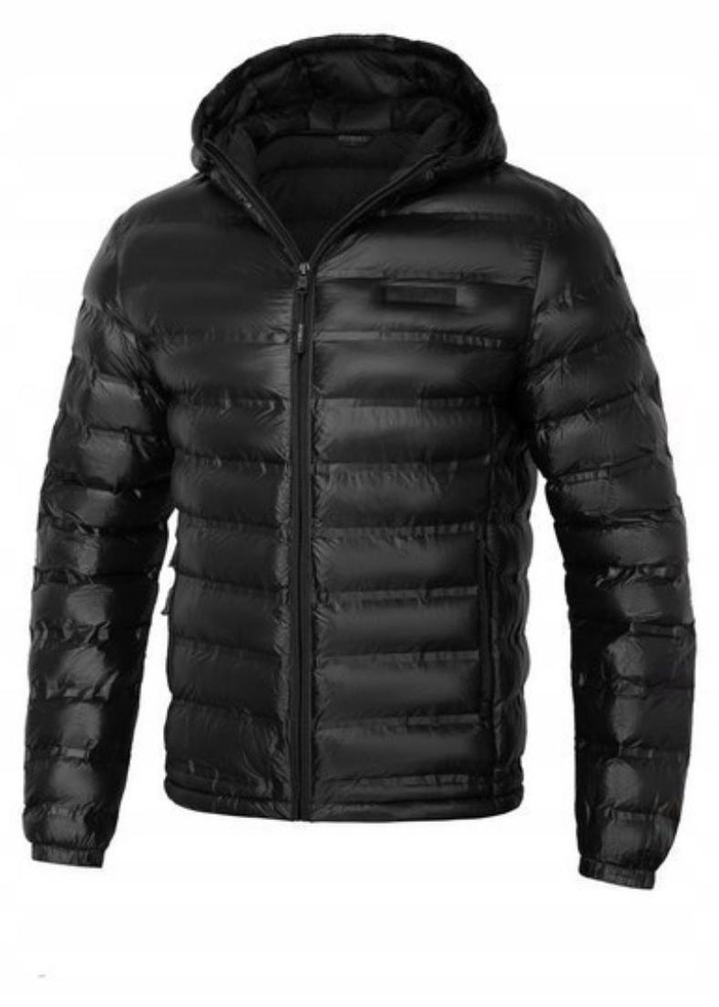 VDP Hüftlange Herren Steppjacke DEERFOOT isoliert mit Kapuze und hohem Stehkragen