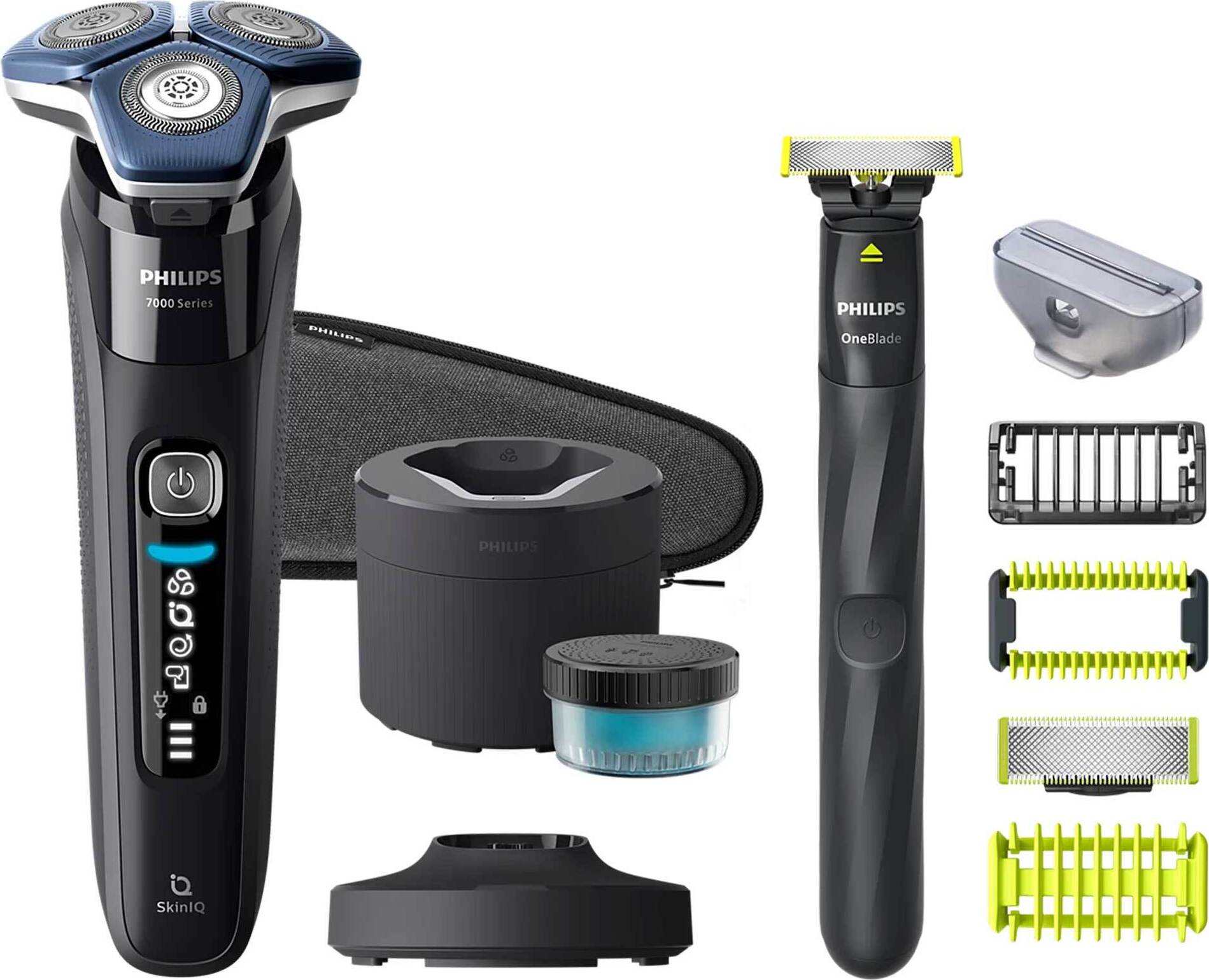 PHILIPS Shaver Series 7000 S7886/78 black Elektrický holiaci strojček OneBlade