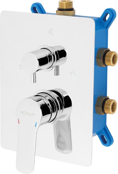 Armatur mit Unterputzdose Novaservis Metalia 54 3-fach verchromt 54051RX 902409