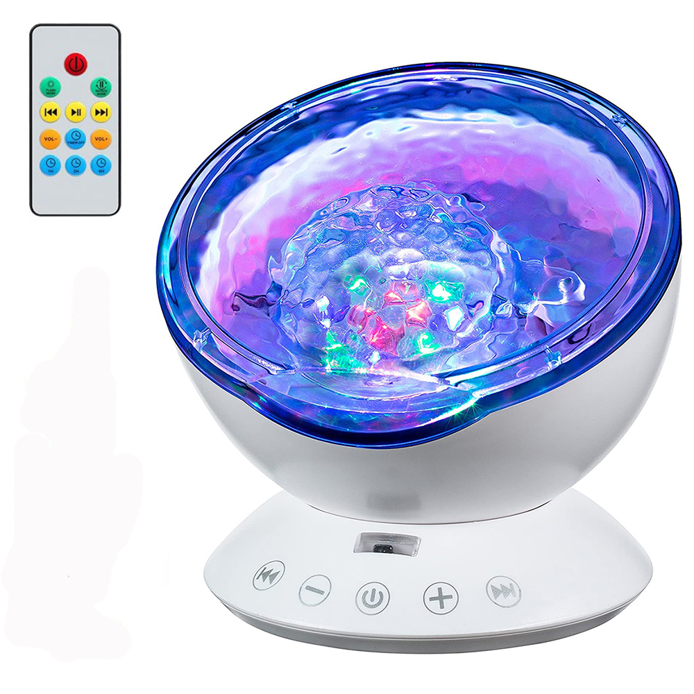 16 Farben Dimmbarer Wasserwellen-Effekt-Projektor Wassereffekt-Projektor-Licht  LED Ozeanwellen-Projektor Nachtlicht-Raum-Lampen-Projektor Geeignet For  Kinderzimmer Wohnzimmer ( Color : RGBW , Size : 1 : : Beleuchtung