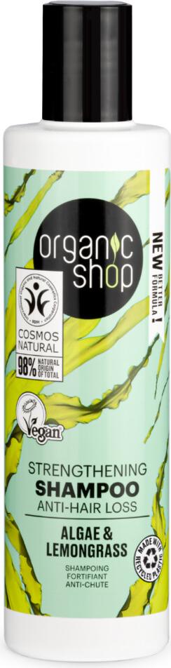 Organic Shop - Algen & Zitronengras Kräftigendes Shampoo - Kräftigend und Aufbauend - 280 ml - 1 Stück 872141
