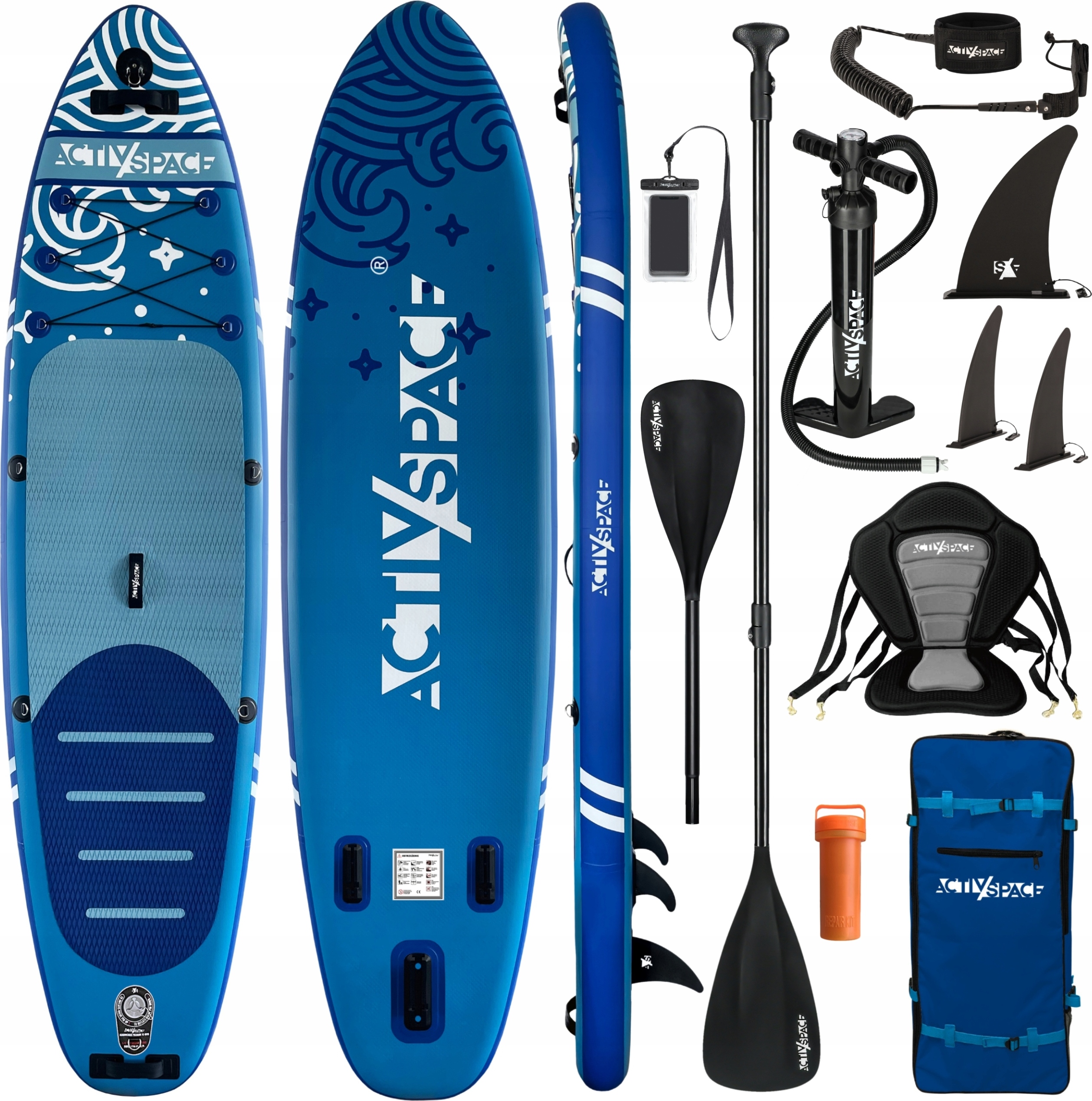 Activ Space Sup. De.ska Pro Pumped 320Cm Mit Komplettem Paddel Und Sitz Bis Zu 180Kg