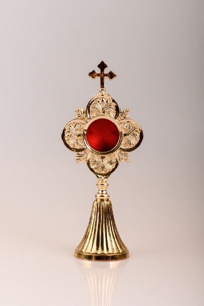 HECK Kirchenbedarf Reliquiar vergoldet (Höhe 22 cm) HK30650.01