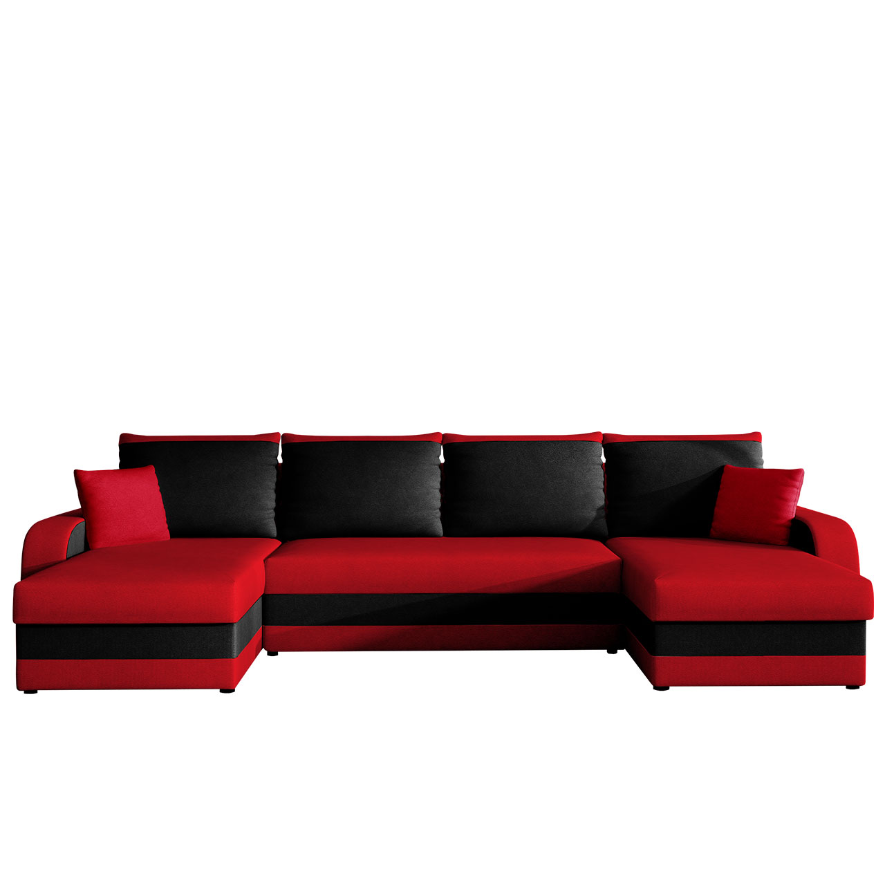 Ottomane Universal Alova 04 + Alova 36 Schlafsofa vom Hersteller Farbauswahl Mirjan24  Ecksofa Vibo Eckcouch Sofa mit Bettkasten und Schlaffunktion L-Form Couch