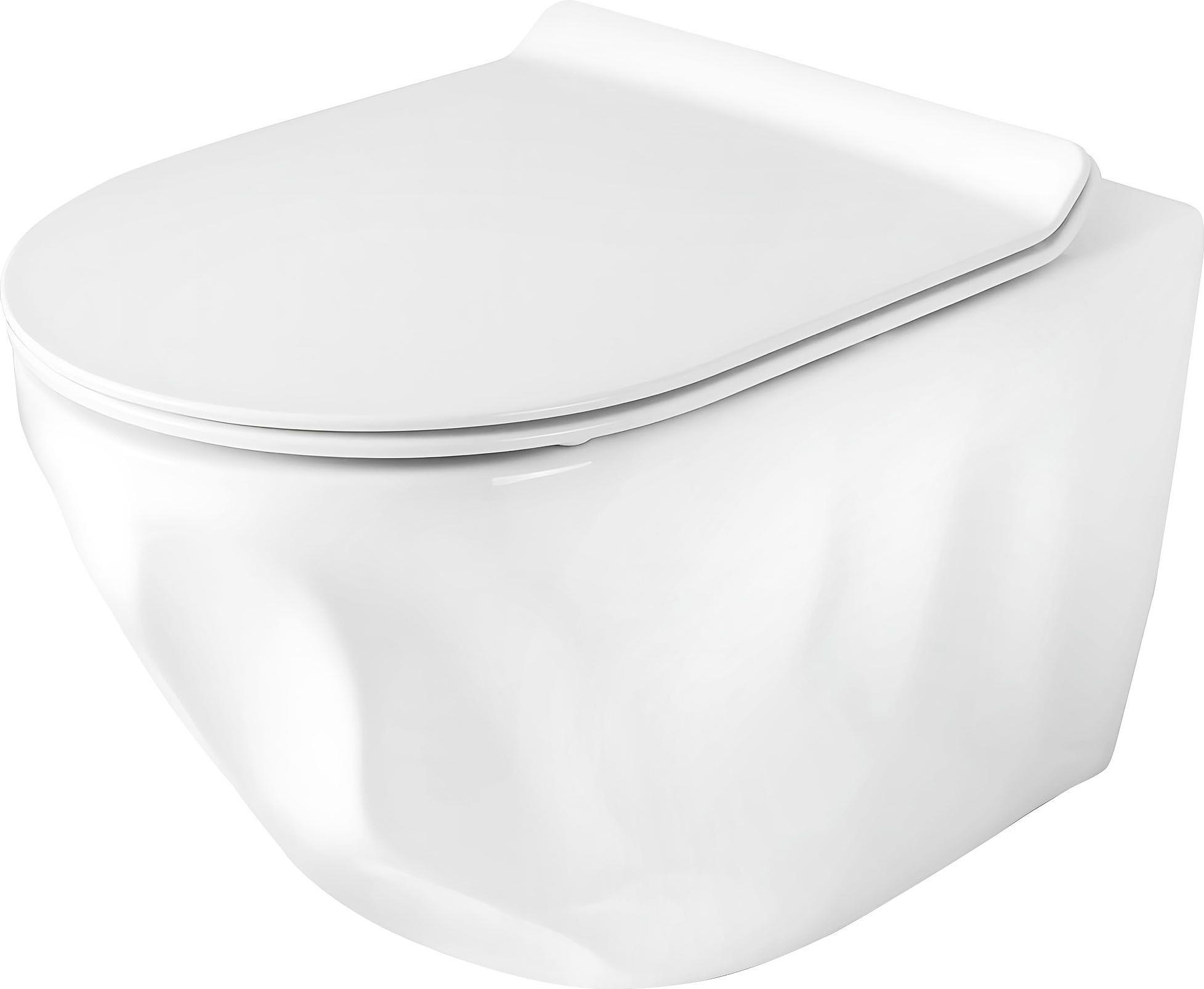 Wand-Wc REA Gustavo Rimless White 49X35,5X34Cm