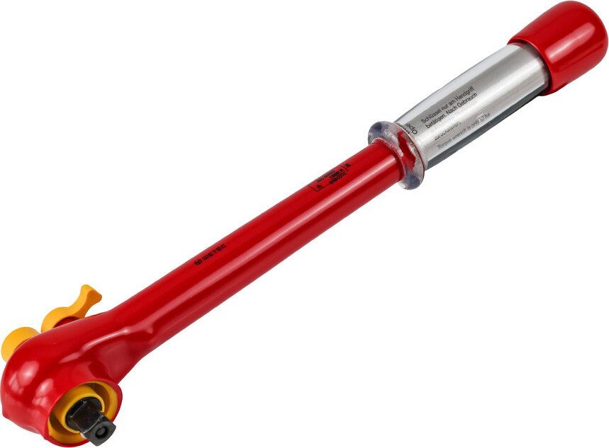 WETEC Drehmomentschlüssel, 1/2", 1.000 V, Drehmoment 5-50 Nm, 370 mm