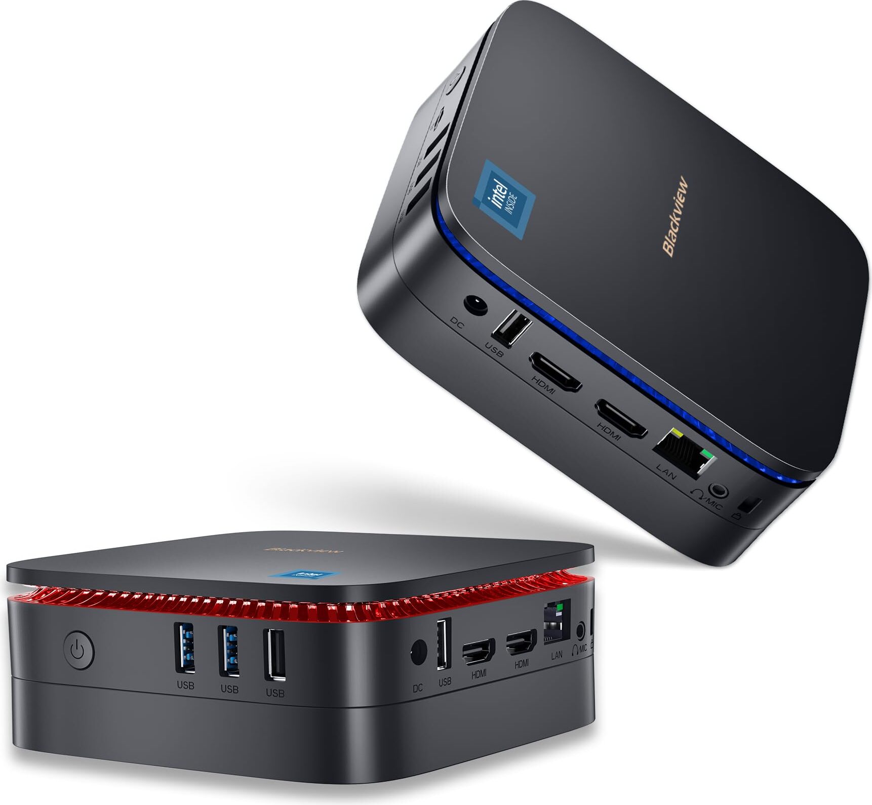 Blackview MP60-2 Intel 12th Gen N95 Mini Desktop PC, 16GB DDR4 RAM+512GB SSD ROM Computer, Windows 1 512GB SSD – Schnelligkeit und Speicherplatz in einemMit 16GB DDR4 RAM und einer 512GB M.2 SSD bietet der Blackview Mini PC nicht nur genügend Speicherplatz, sondern auch eine blitzschnelle Performance. Multitasking, das Öffnen großer Dateien oder das gleichzeitige Ausführen mehrerer Anwendungen sind kein Problem. Zusätzlich können Sie den Speicherplatz mit einer optionalen 2,5-Zoll SSD(nicht im L