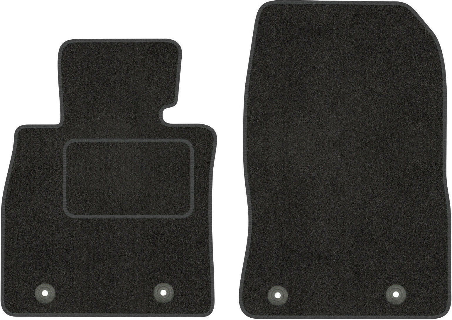 Wielganizator Velours Fußmatten Für Mazda RX-8 (2003-2012) - 2-teilig Schwarz