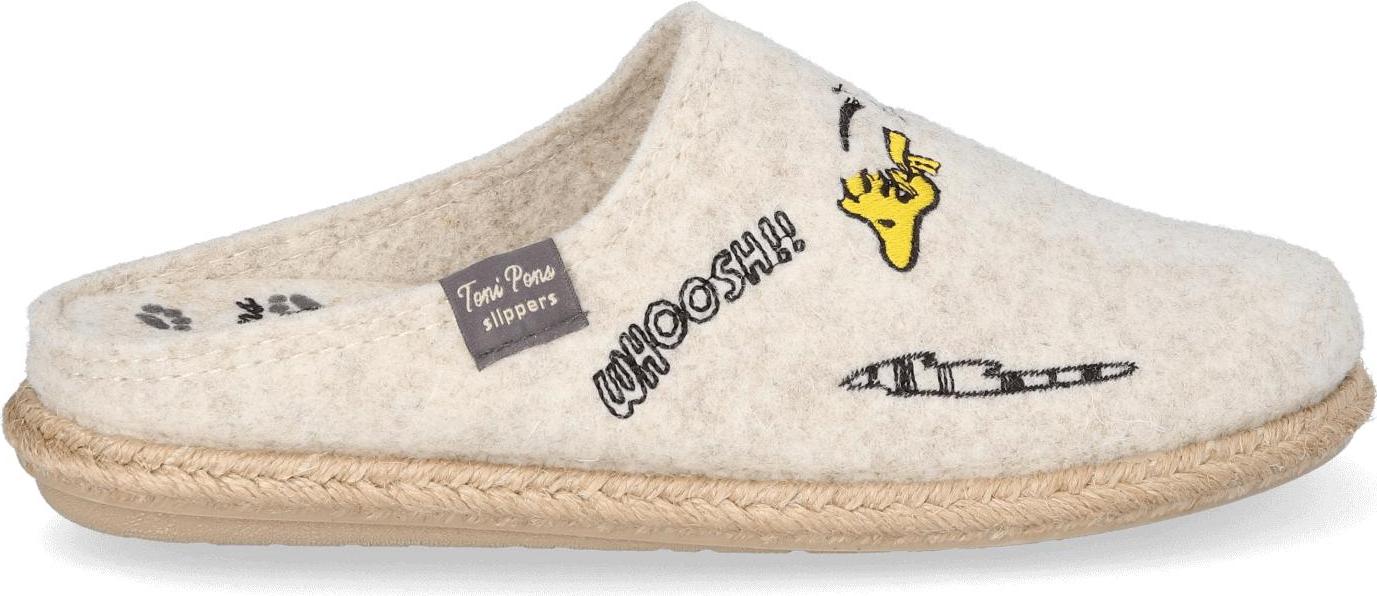 Toni Pons Snoopy Damen Filz-Hausschuhe Cru Größe 40 SNOOPY-CRU