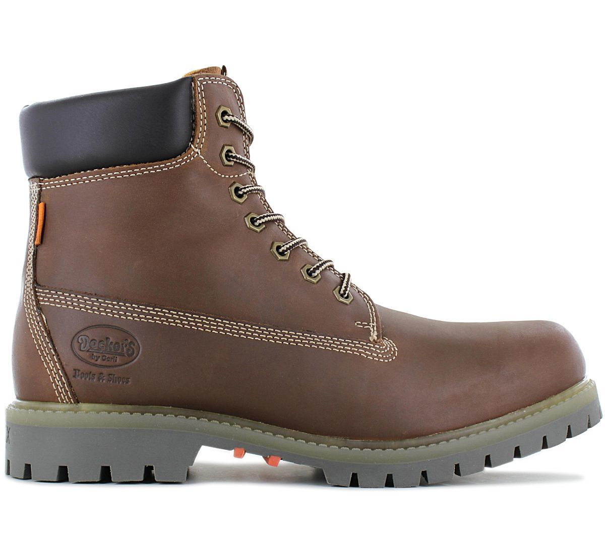 DOCKERS by Gerli 6 inch Boots - Pánske topánky Zimné topánky Kožené hnedé 53AX001-400320 , Veľkosť: EU 43 UK 9