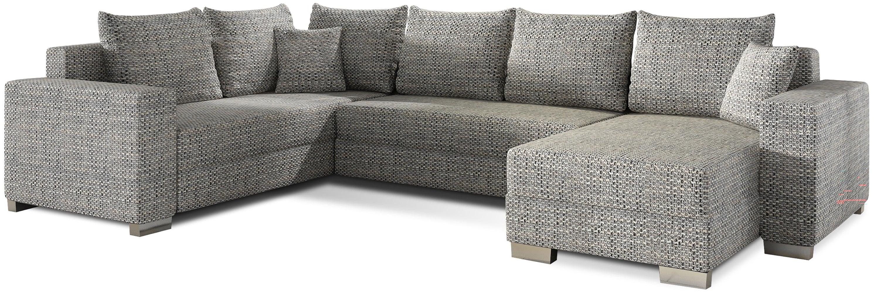 VENETI Großzügiges U-förmiges Sofa JULES – Esche, echtes Design 162-01-01494