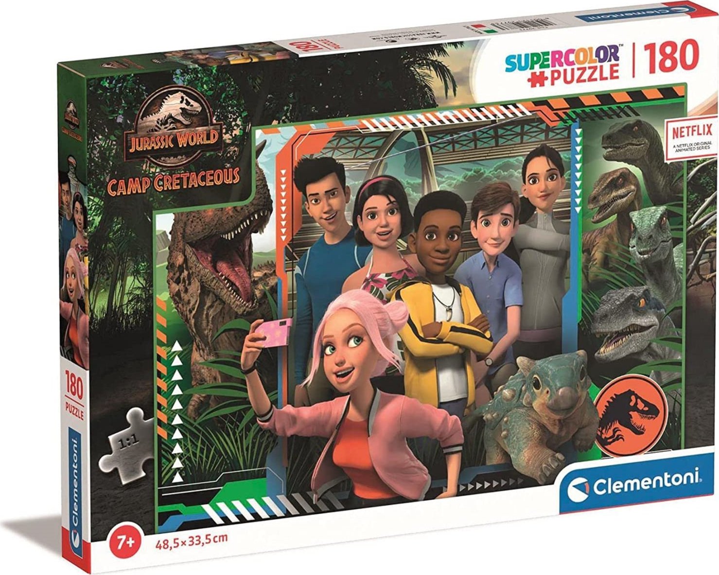 Clementoni Jurassic World Camp Cretaceous Kontur-Puzzle 180 Stück(e) Kunst 29773