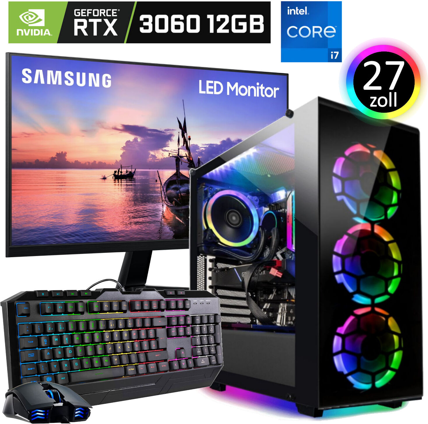 Gaming PC Komplett-Set Intel i7 11700 - | Kaufland.de