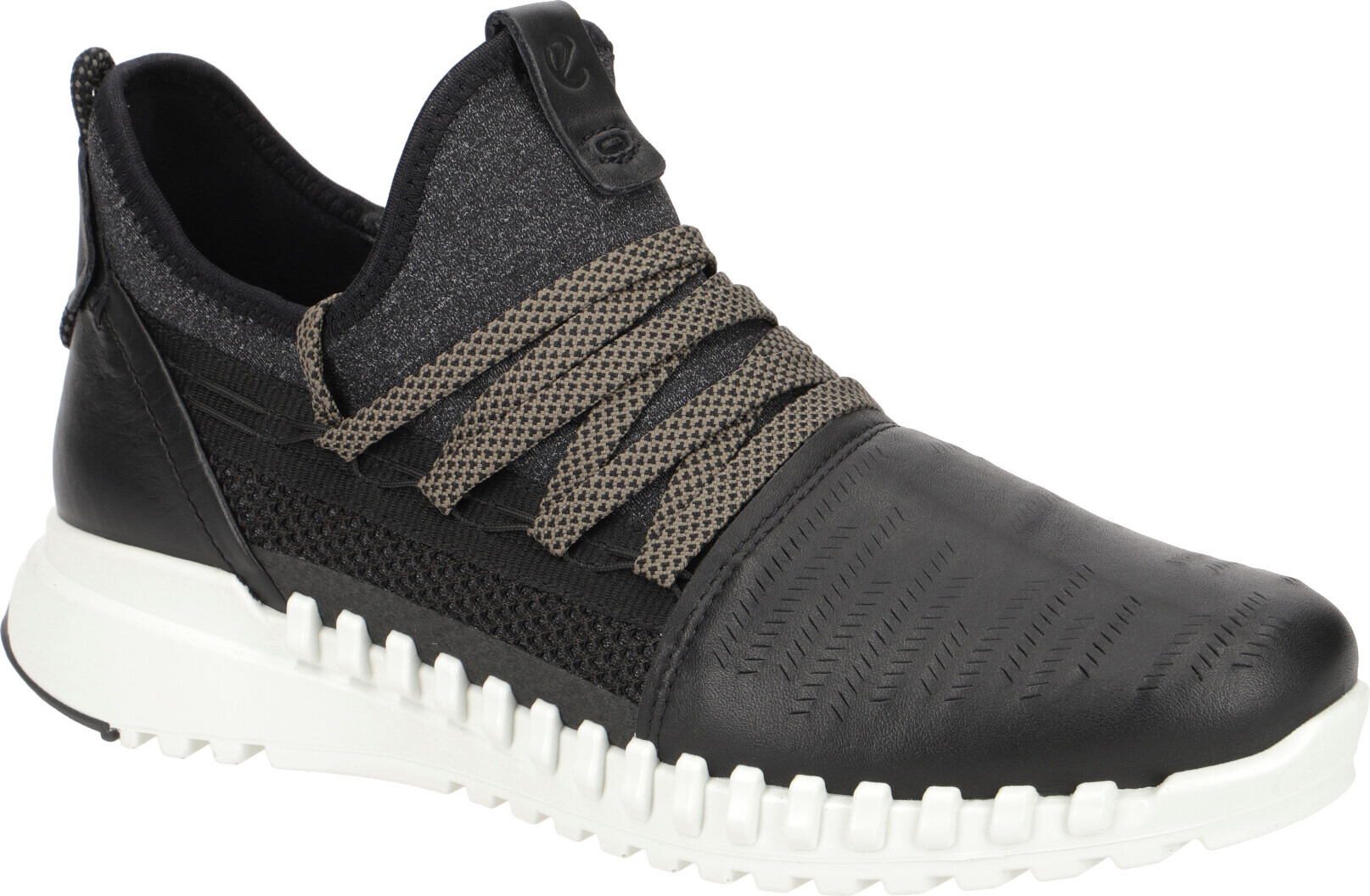 Ecco ZIPFLEX Damenschuhe - sportliche Schnür- Halbschuhe schwarz Freizeit NEU 80374301001