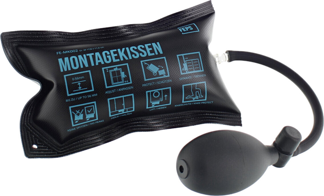 FEPS Tool Montagekissen Hebekissen GR. M 17,8x11,5 cm FE-MK002 schwarz Montagehilfe