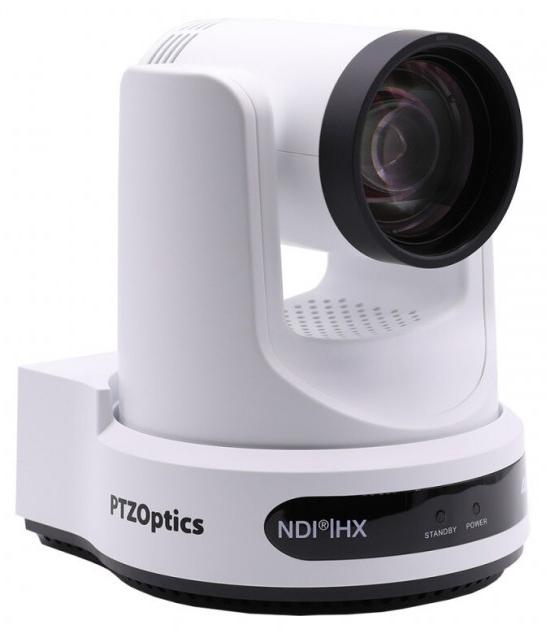 Bezpečnostná kamera PTZOptics Move 4K, IP, vnútorná a vonkajšia, káblová, automatické otáčanie, prednastavený bod, Pelco-P/D, strop/stena/tyč