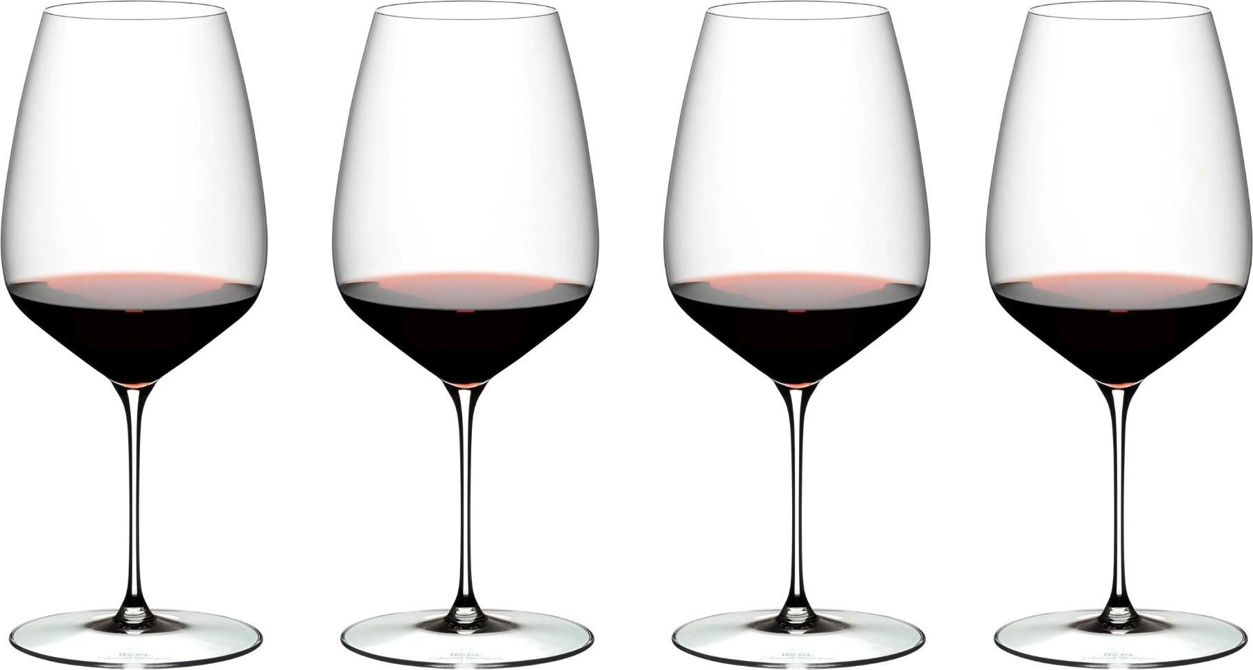 Riedel Weingläser Set - Rote Weingläser - Veloce - Cabernet - 830 ml - 4 Stück 415136