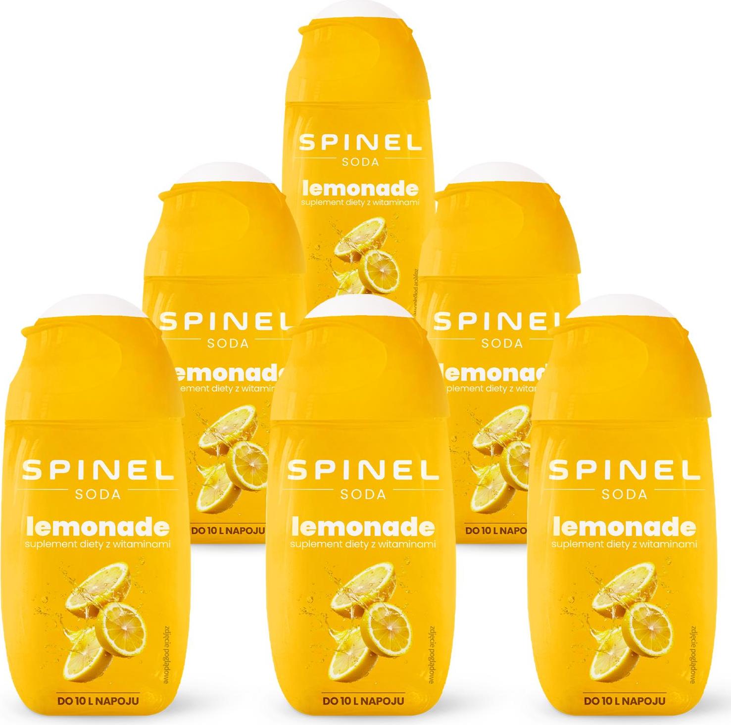 Spinel Soda Limonade Sirup 6x65ml Zitrone Vitamin B Zuckerfrei
