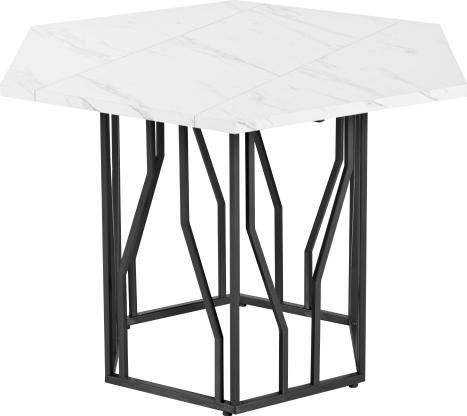 Gotagee Moderner 115,50x100,00x75 cm Couchtisch Schwarzes Marmor-Esstisch Schlichter aesthetischer Wohnzimmertisch Esszimmertisch Bueroschreibtisch Table-N620P212191S