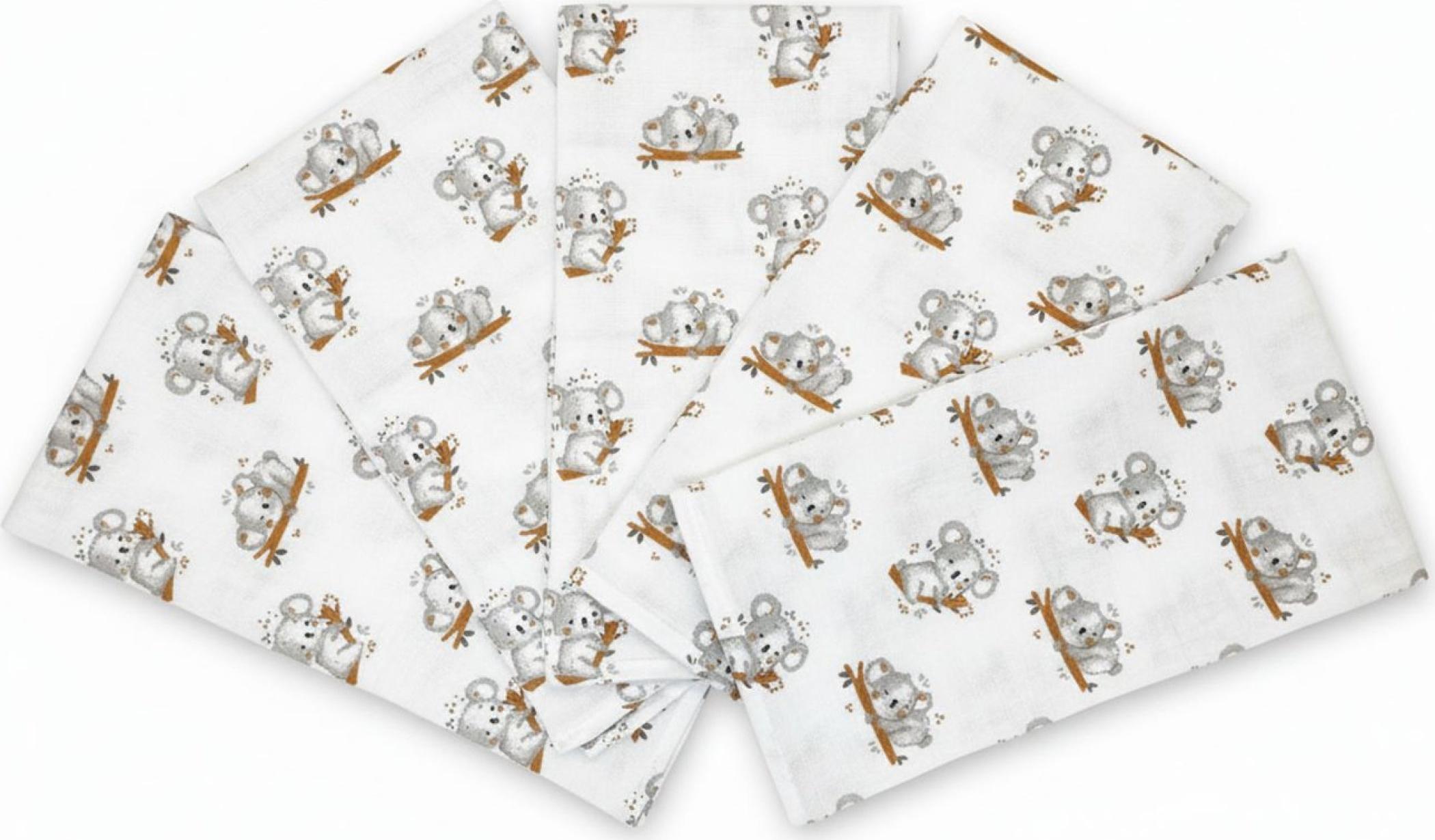 Prem International Stoffwindel 70x70 cm Koala Junge (5er Pack)