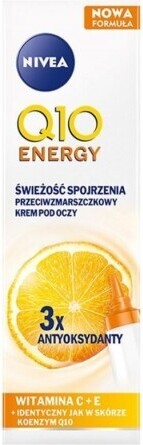 Nivea Q10 Energy Fresh Look Očný krém proti starnutiu 15 ml
