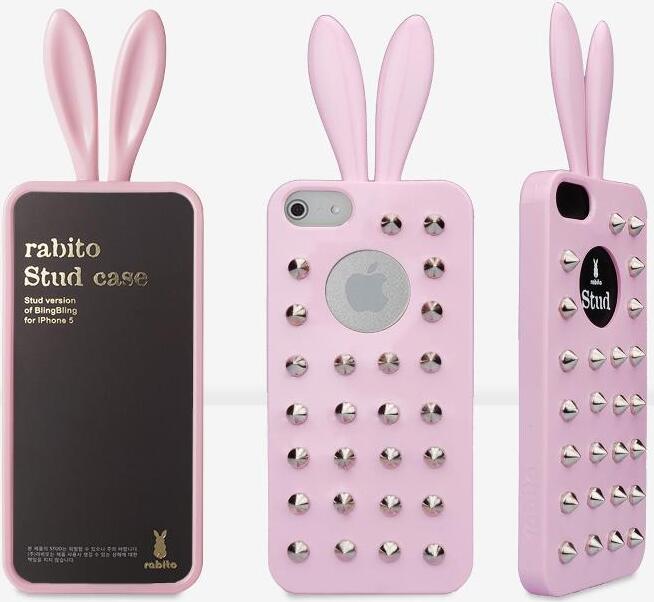 Rabito - Rabito Stud iPhone 5/5s/SE (baby ružová)