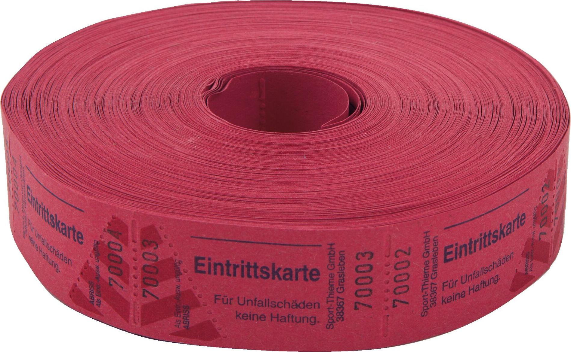 Wolf & Appenzeller Eintrittskarten Rolle, Rot 591004